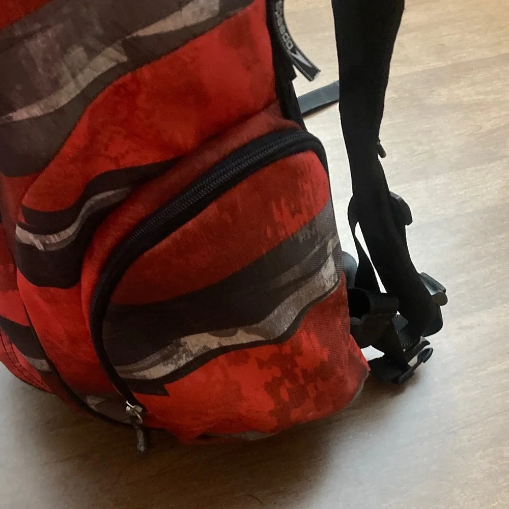 Speedo Teamster 35L Swim Red and Black Backpack